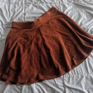 Curdoroy deep orange mini skirt! 🎃